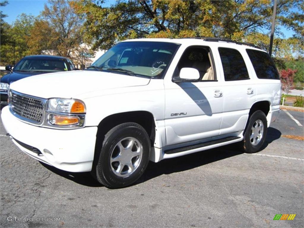 2002 Yukon Denali AWD - Summit White / Sandstone photo #1