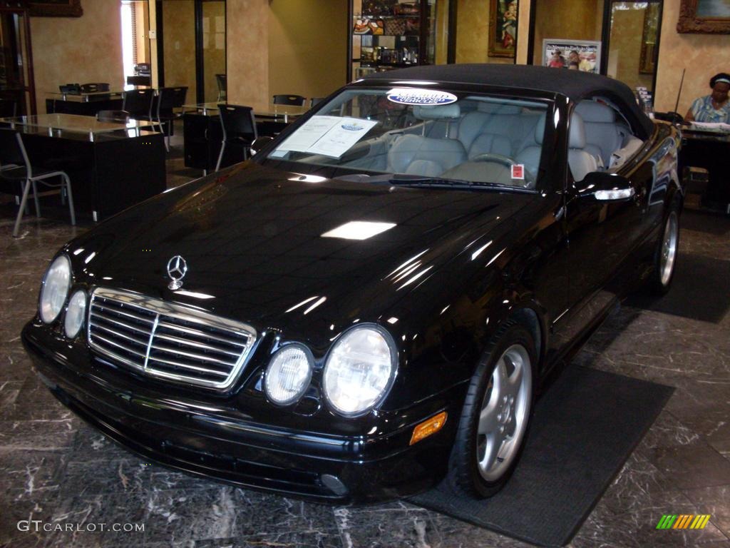 2001 CLK 430 Cabriolet - Black / Ash photo #1