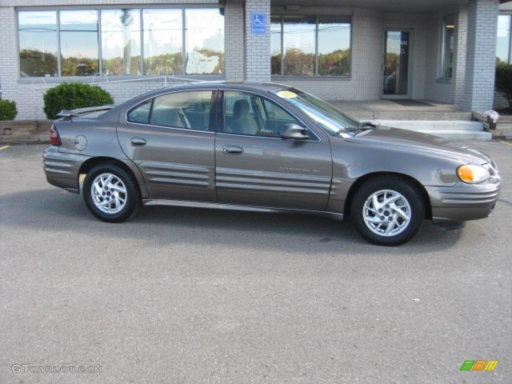 2001 Grand Am SE Sedan - Dark Bronzemist Metallic / Dark Pewter photo #5