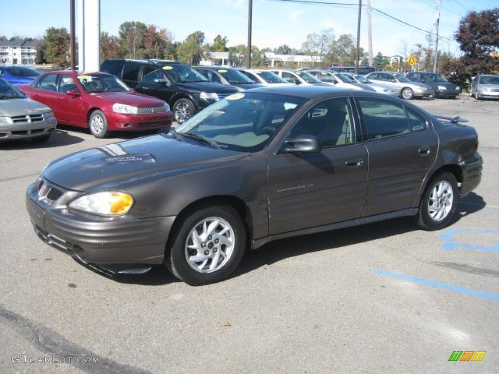 2001 Grand Am SE Sedan - Dark Bronzemist Metallic / Dark Pewter photo #10