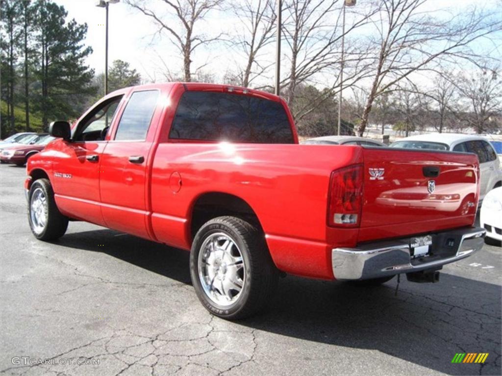 2005 Ram 1500 SLT Quad Cab - Flame Red / Dark Slate Gray photo #2