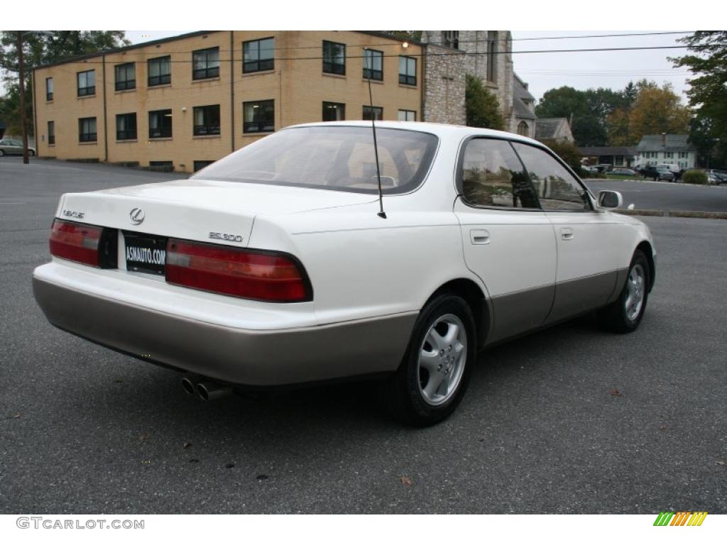 1995 ES 300 - Diamond White Pearl Metallic / Beige photo #6