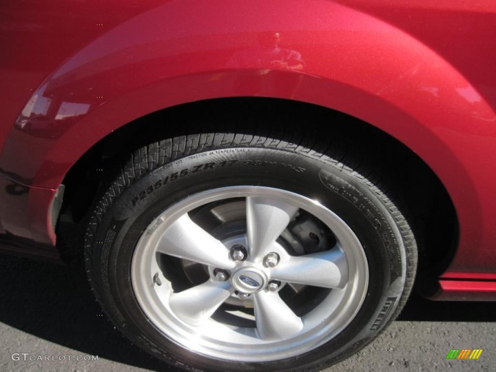 2007 Mustang GT Premium Convertible - Redfire Metallic / Dark Charcoal photo #11