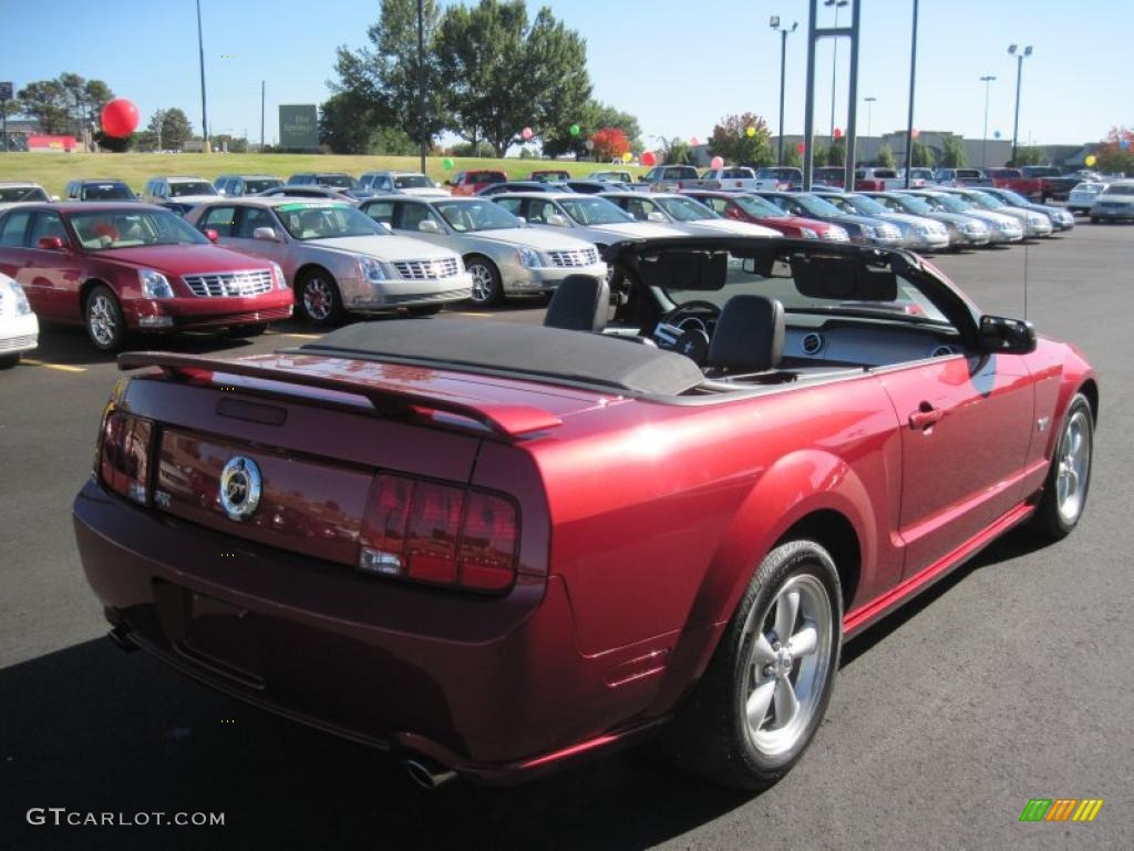 2007 Mustang GT Premium Convertible - Redfire Metallic / Dark Charcoal photo #17
