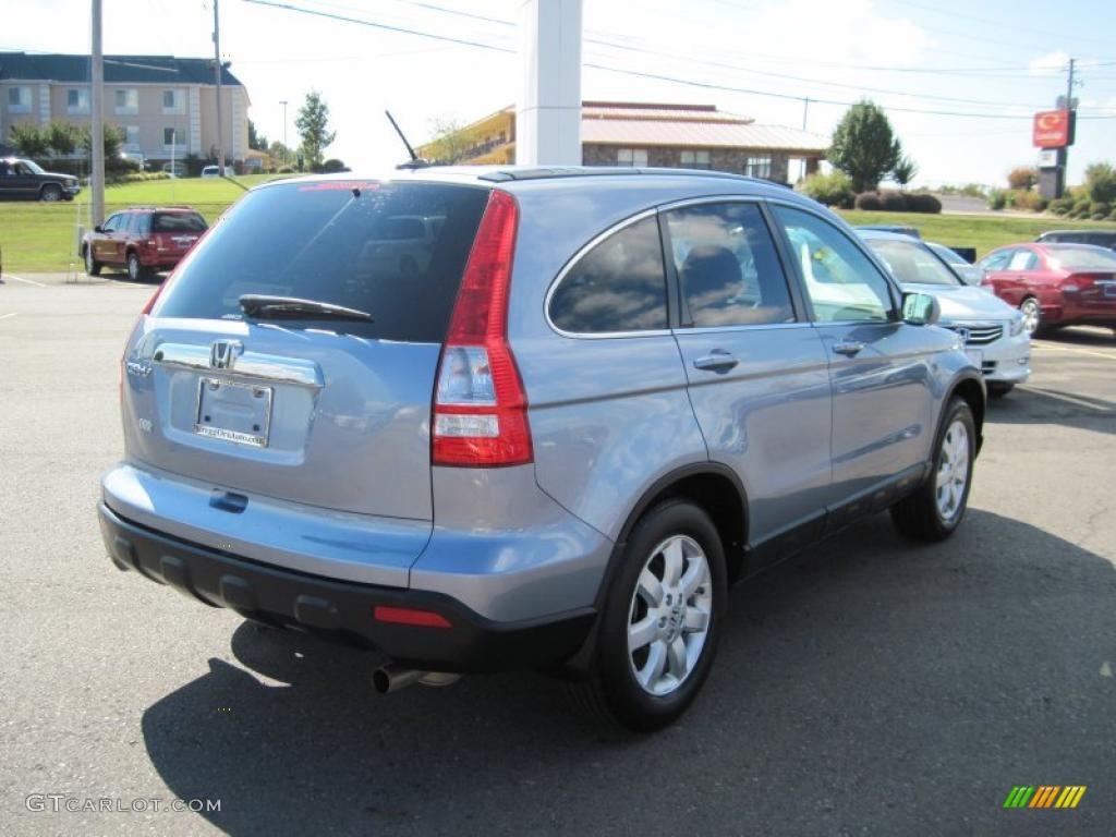 2009 CR-V EX-L 4WD - Glacier Blue Metallic / Gray photo #5