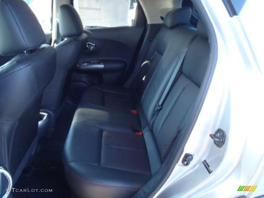 Black/Red w/Silver Trim Interior 2011 Nissan Juke SL Photo #38170564