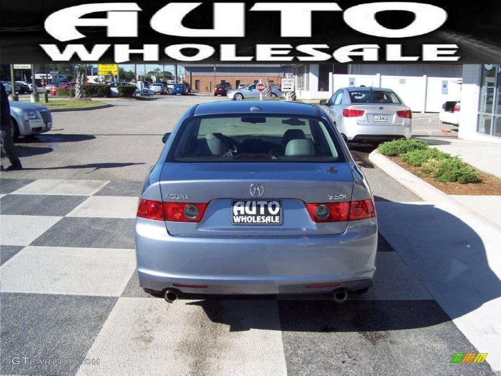 2008 TSX Sedan - Glacier Blue Metallic / Quartz Gray photo #3