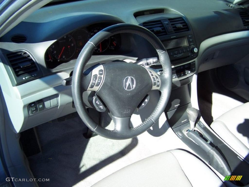 2008 TSX Sedan - Glacier Blue Metallic / Quartz Gray photo #9