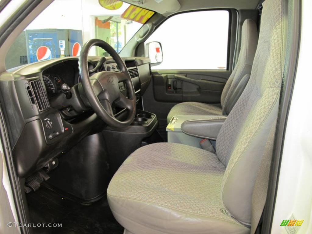 Medium Pewter Interior 2007 Chevrolet Express 2500 Extended Commercial Van Photo #38173296