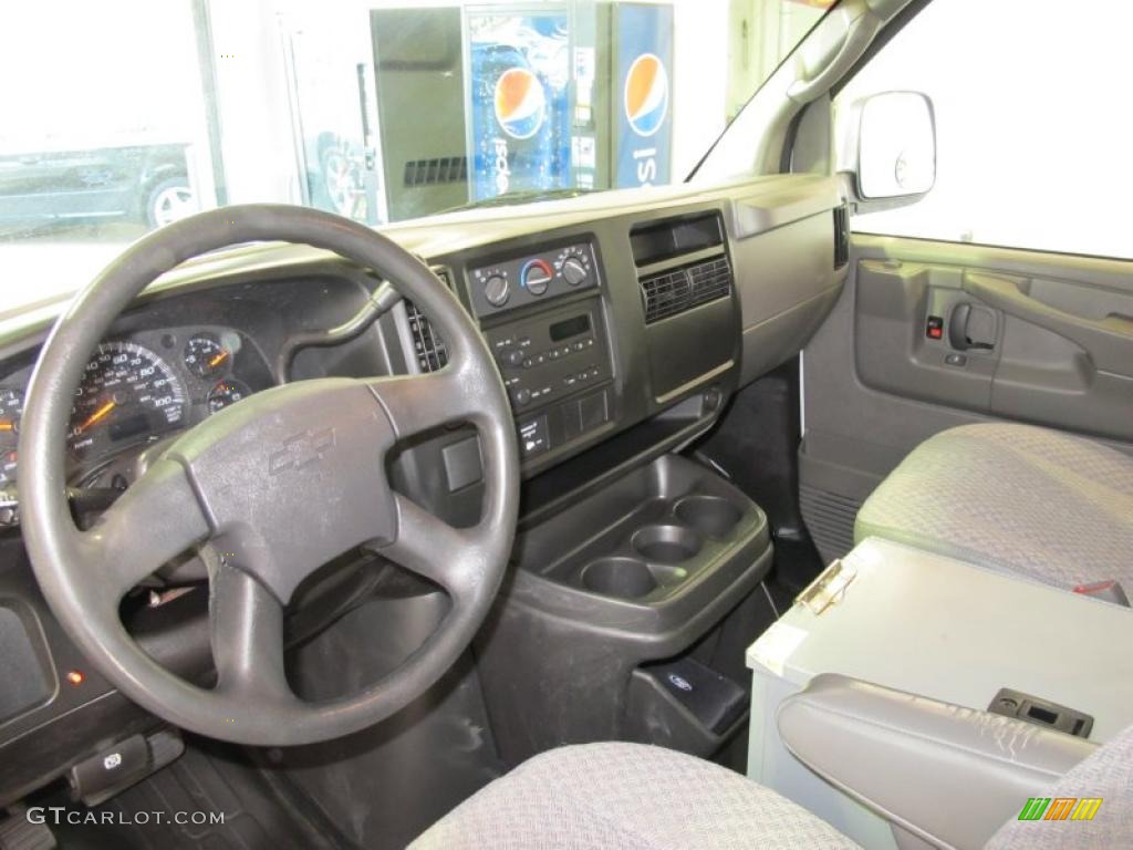 2007 Chevrolet Express 2500 Extended Commercial Van Medium Pewter Dashboard Photo #38173312