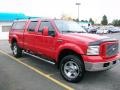 Red - F350 Super Duty XLT Crew Cab 4x4 Photo No. 6