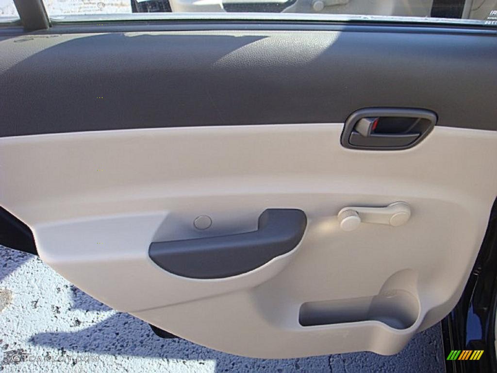 2006 Accent GLS Sedan - Ebony Black / Beige photo #15