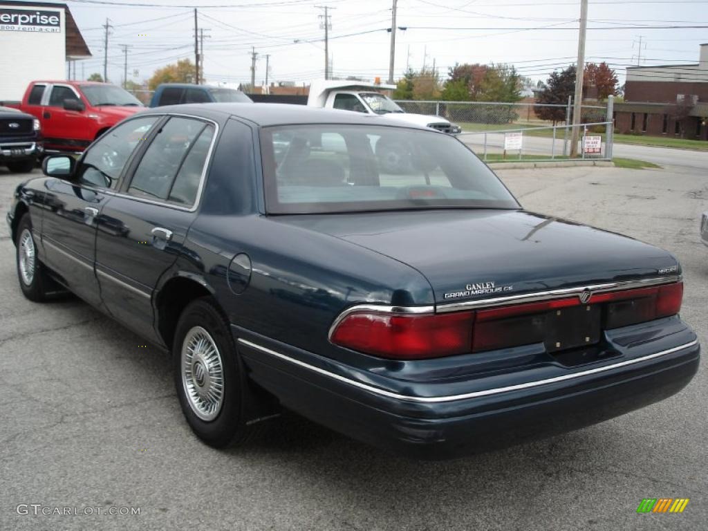 1997 Deep Navy Blue Metallic Mercury Grand Marquis GS 38169913 Photo