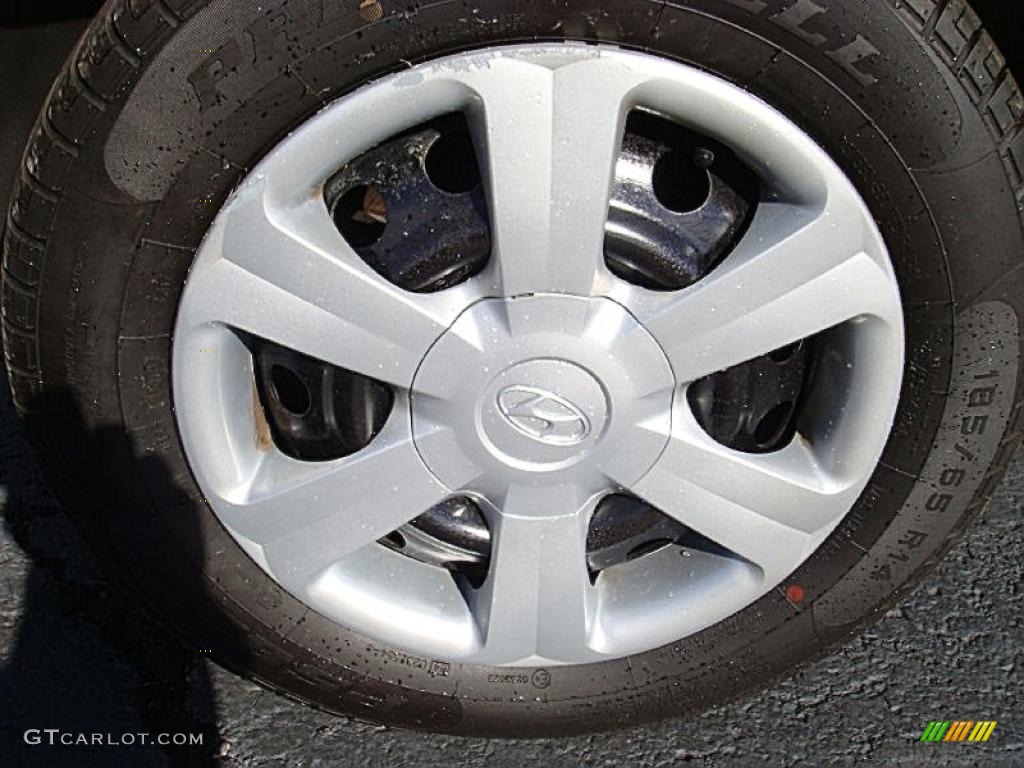 2006 Accent GLS Sedan - Ebony Black / Beige photo #26