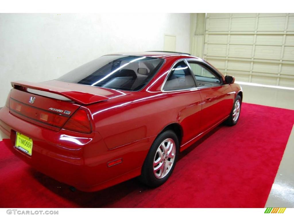 2002 Accord EX V6 Coupe - San Marino Red / Ivory photo #5