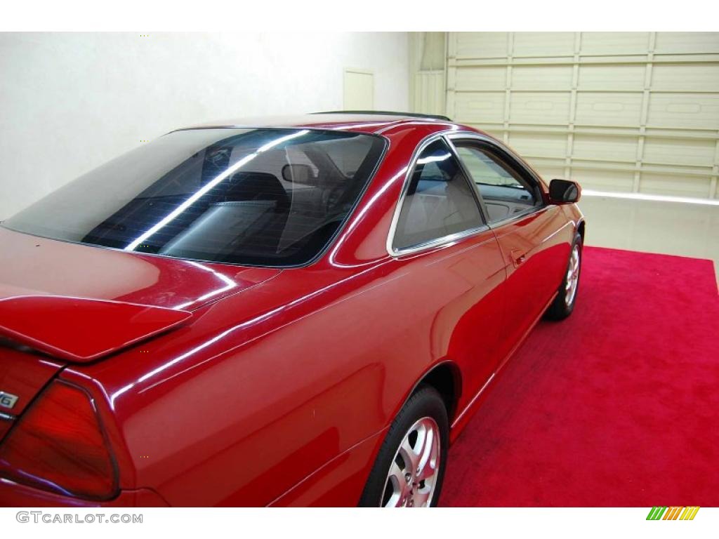 2002 Accord EX V6 Coupe - San Marino Red / Ivory photo #6