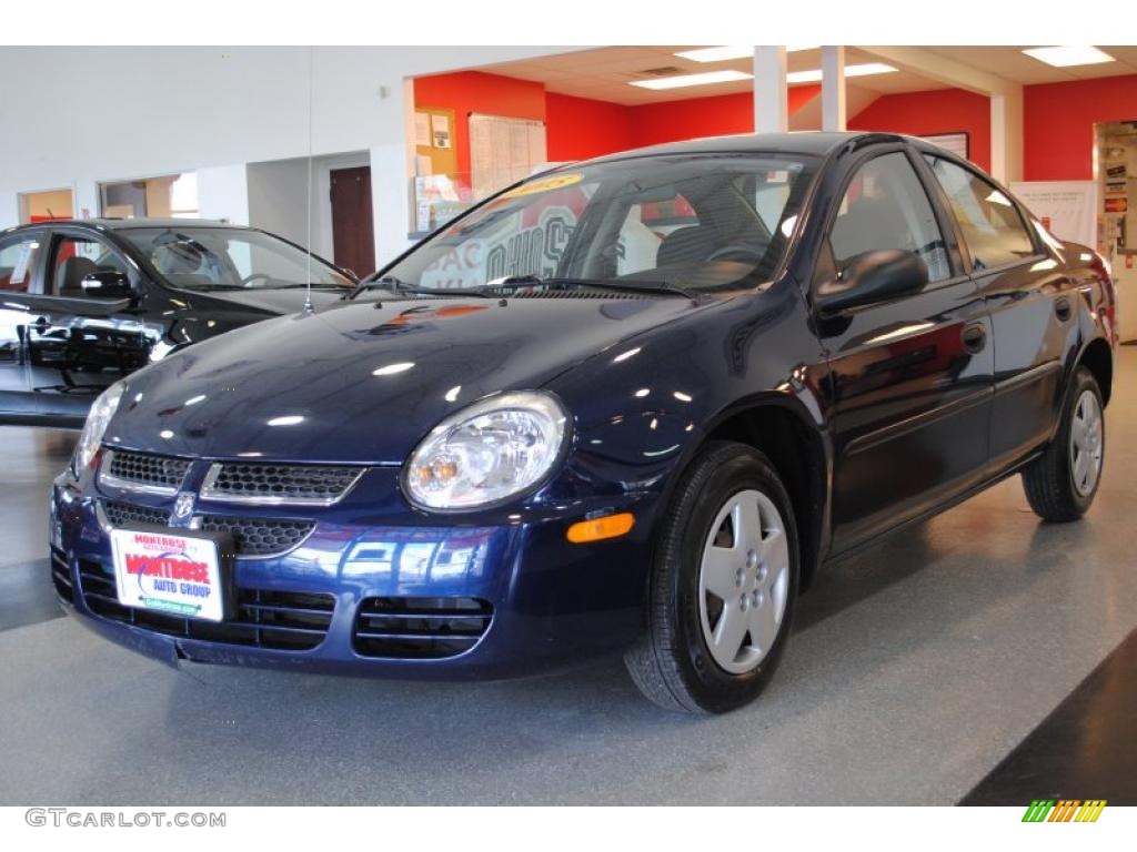 Midnight Blue Pearlcoat 2005 Dodge Neon SE Exterior Photo #38176580