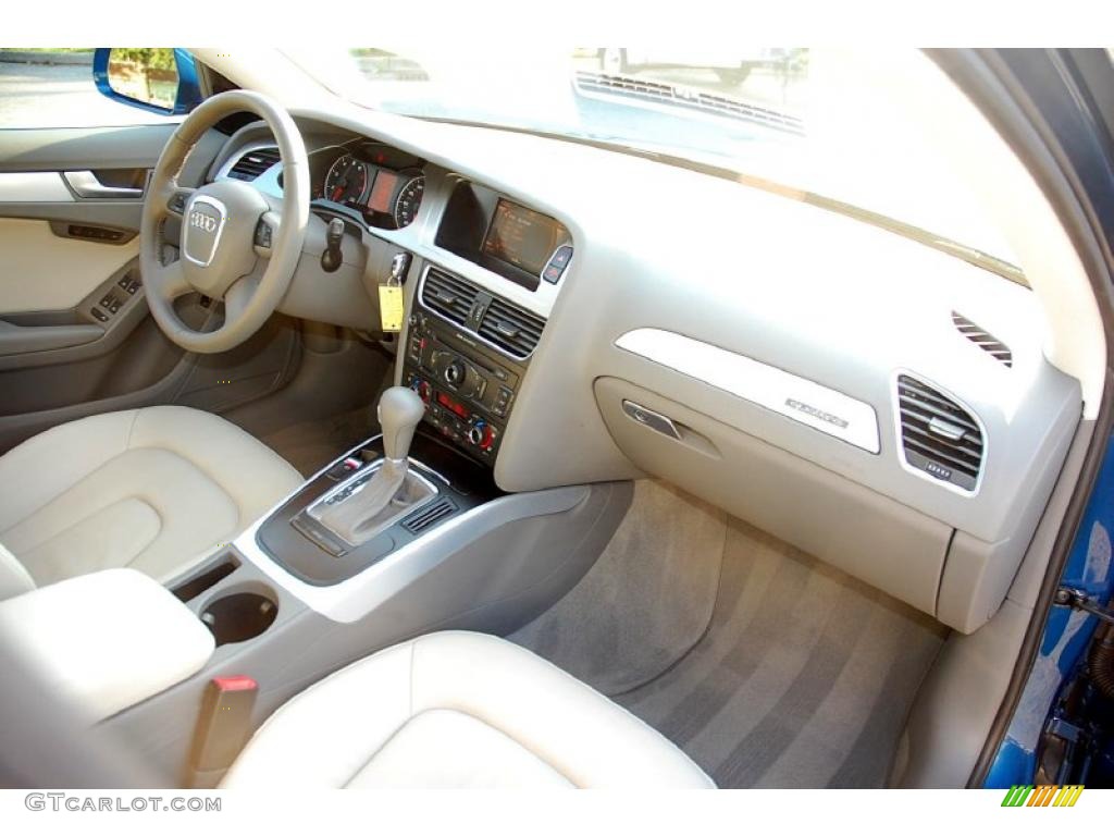 2009 Audi A4 3.2 quattro Sedan Light Grey Dashboard Photo #38177548
