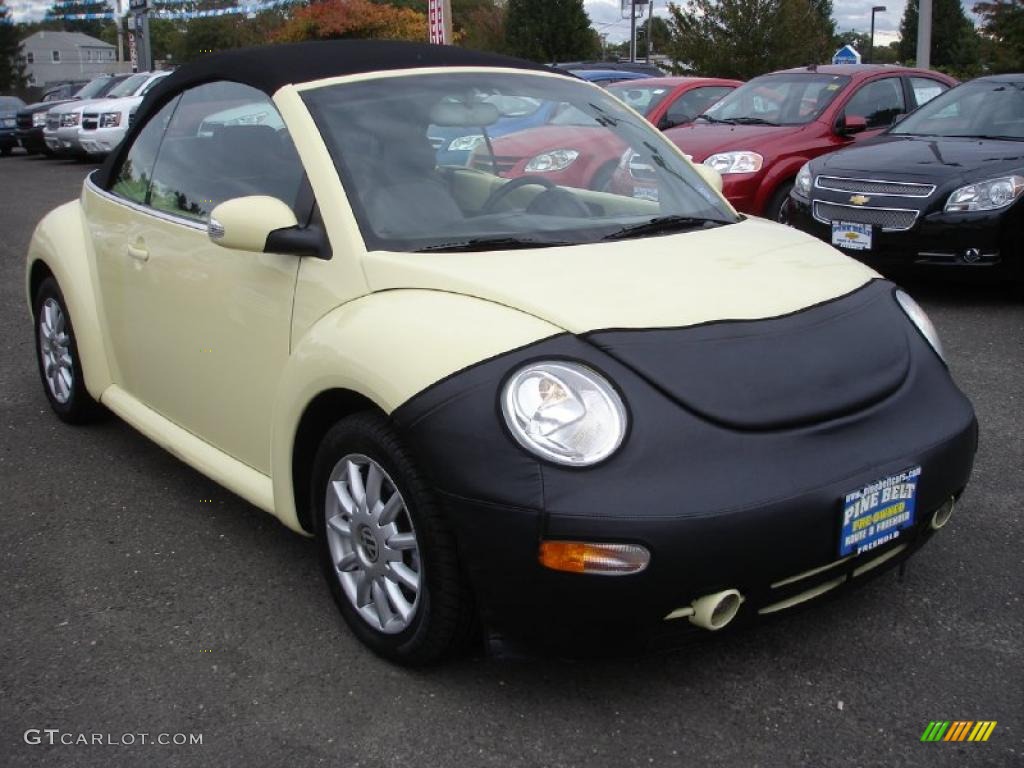 2005 New Beetle GLS Convertible - Mellow Yellow / Black photo #3