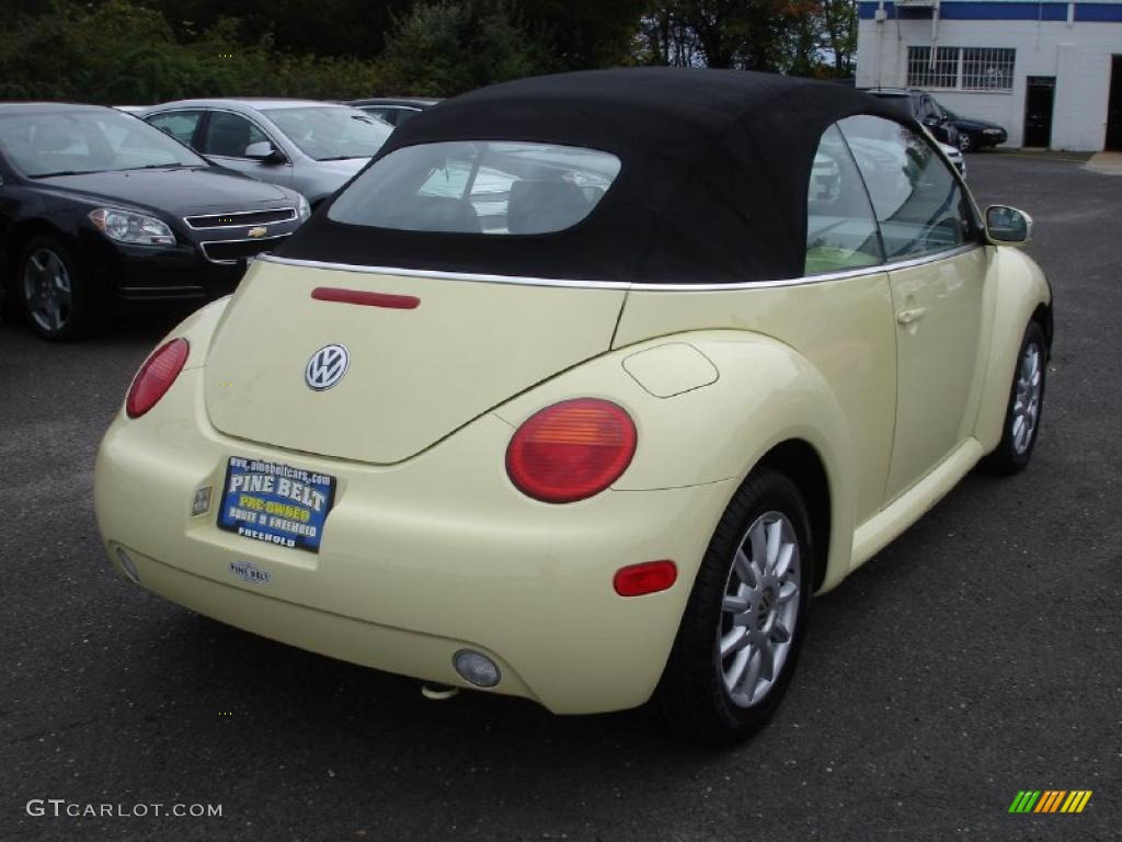 2005 New Beetle GLS Convertible - Mellow Yellow / Black photo #4