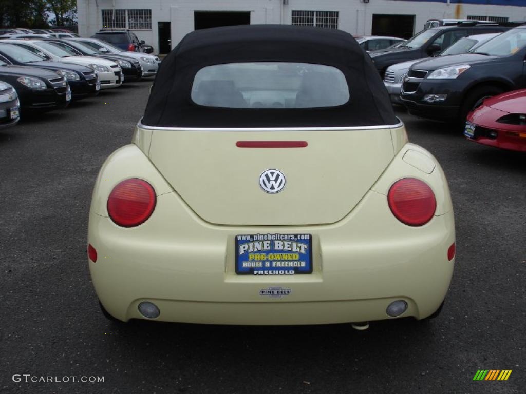 2005 New Beetle GLS Convertible - Mellow Yellow / Black photo #5