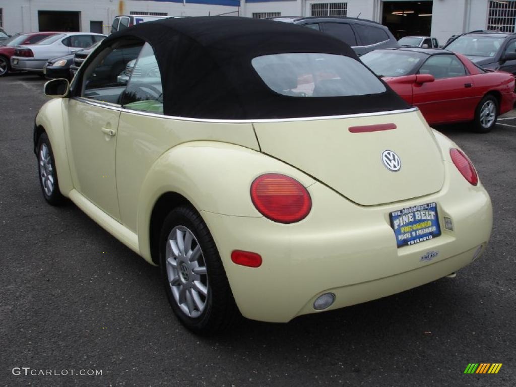 2005 New Beetle GLS Convertible - Mellow Yellow / Black photo #6