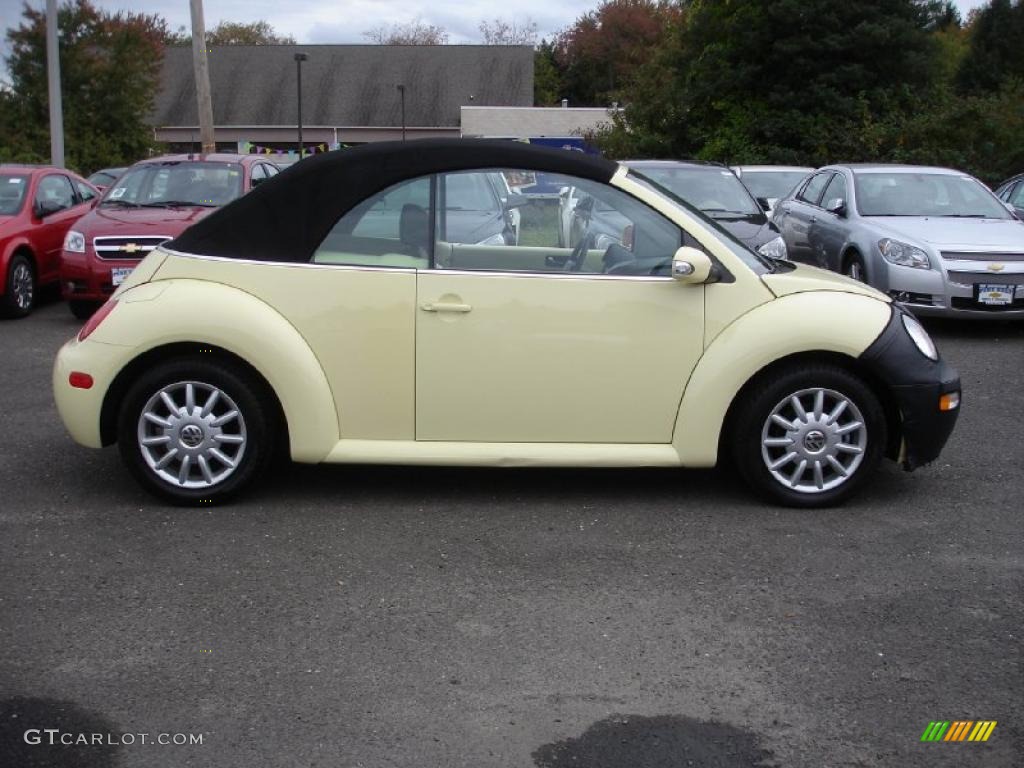 2005 New Beetle GLS Convertible - Mellow Yellow / Black photo #7