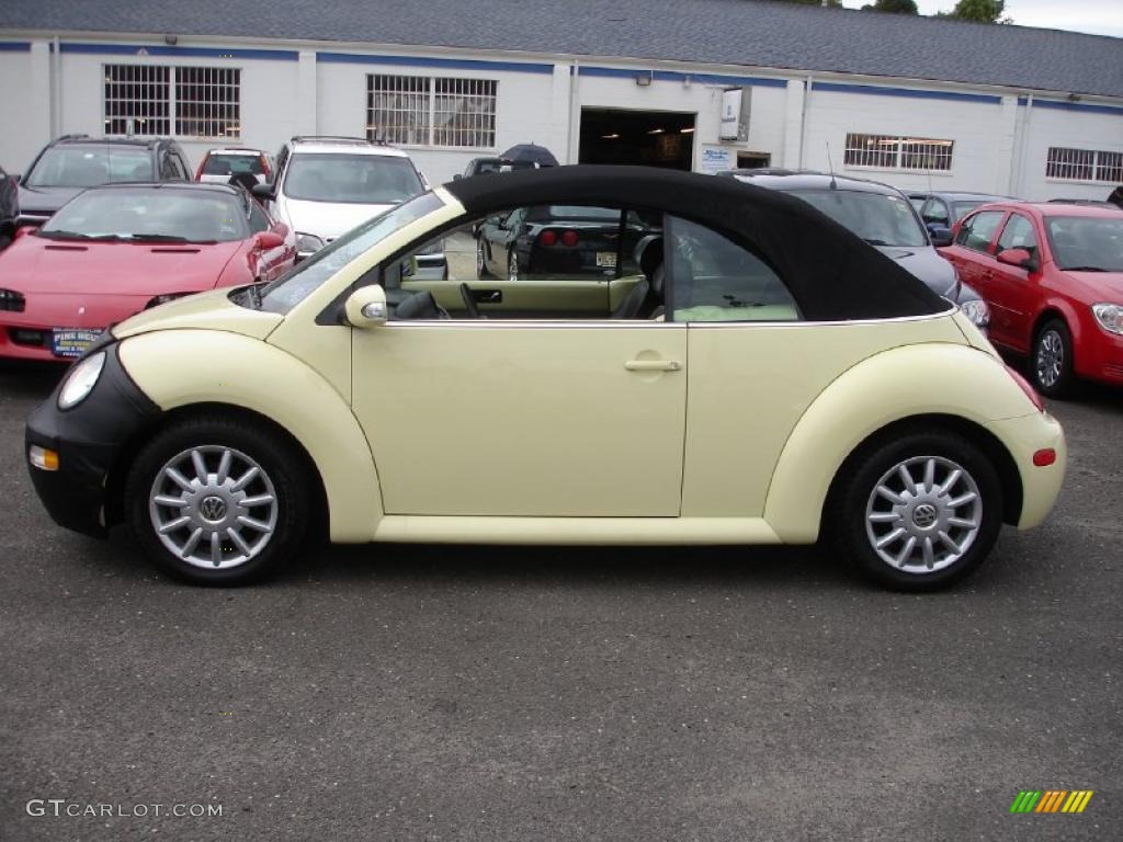 2005 New Beetle GLS Convertible - Mellow Yellow / Black photo #9