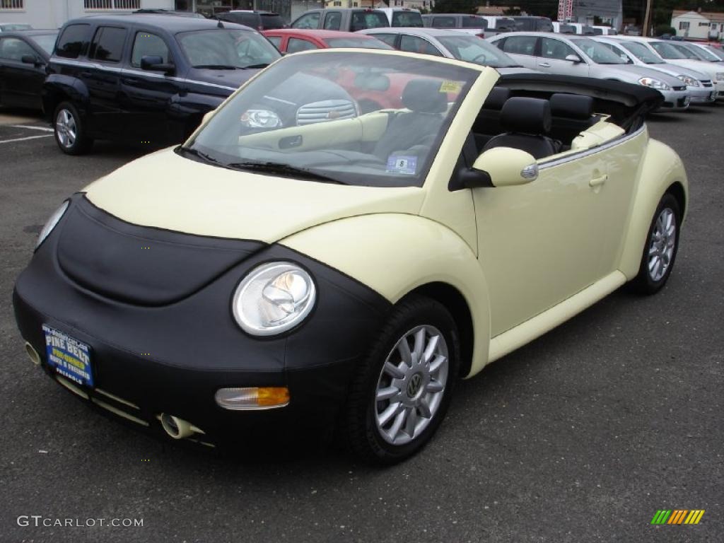 2005 New Beetle GLS Convertible - Mellow Yellow / Black photo #10