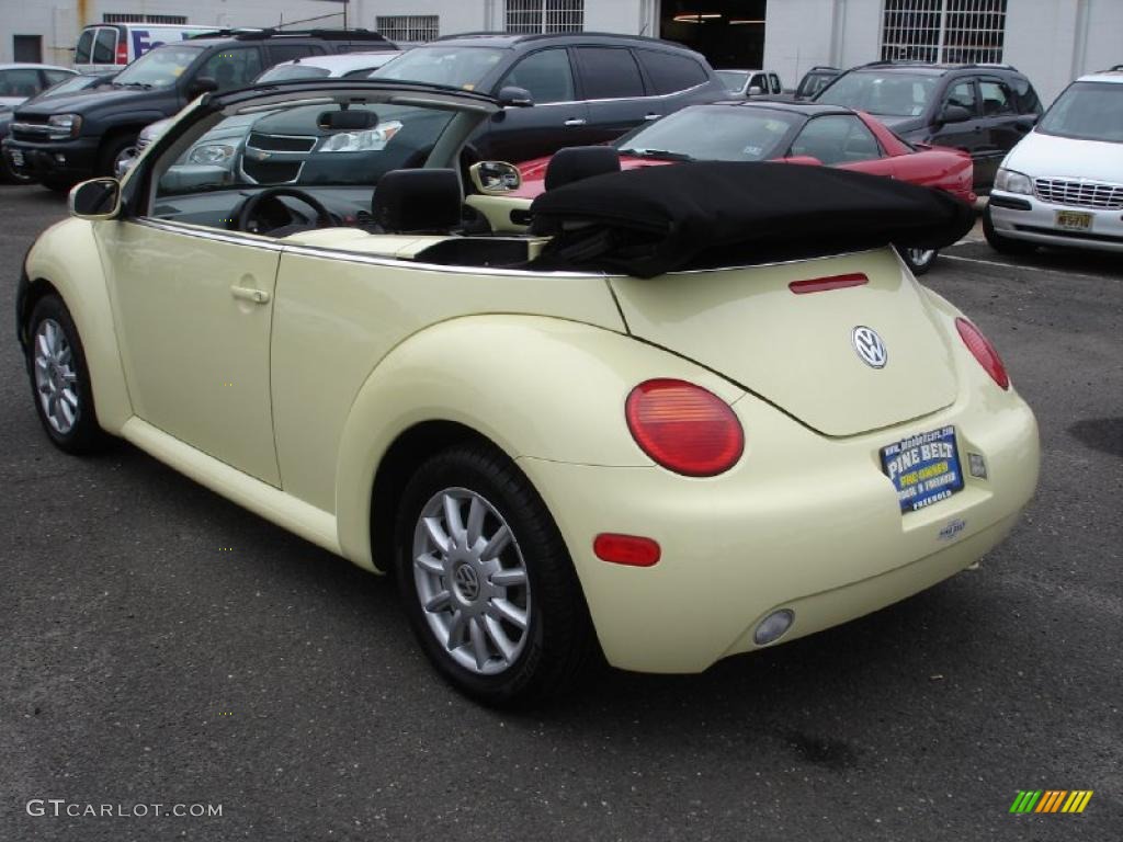 2005 New Beetle GLS Convertible - Mellow Yellow / Black photo #12