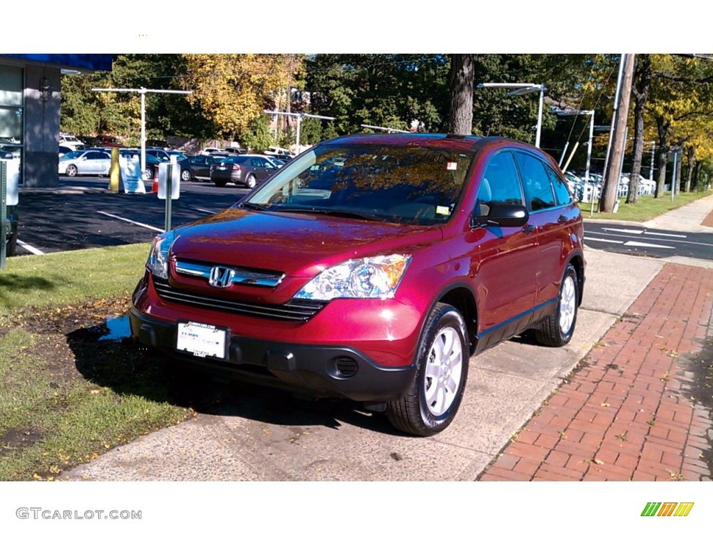2009 CR-V EX 4WD - Tango Red Pearl / Gray photo #2