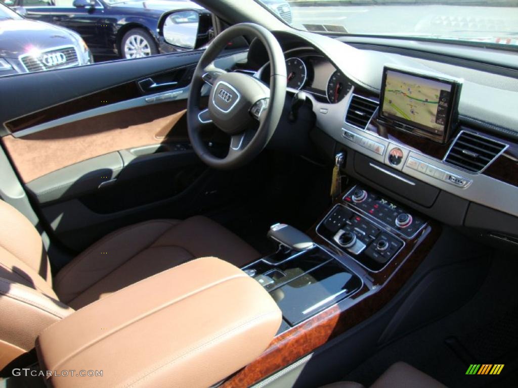 Nougat Brown Interior 2011 Audi A8 4.2 FSI quattro Photo #38182432