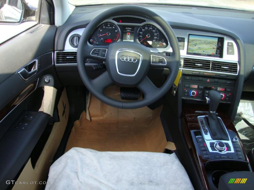 2011 Audi A6 3.0T quattro Sedan Black Dashboard Photo #38183108