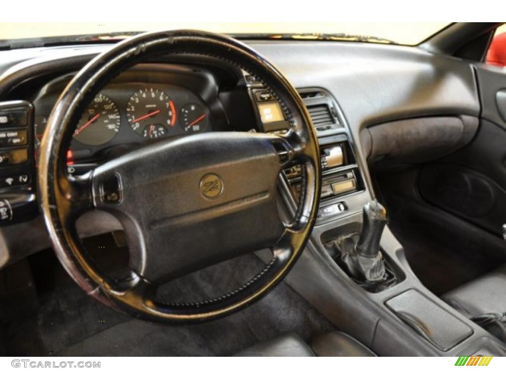 Black Interior 1992 Nissan 300ZX Coupe Photo #38183380