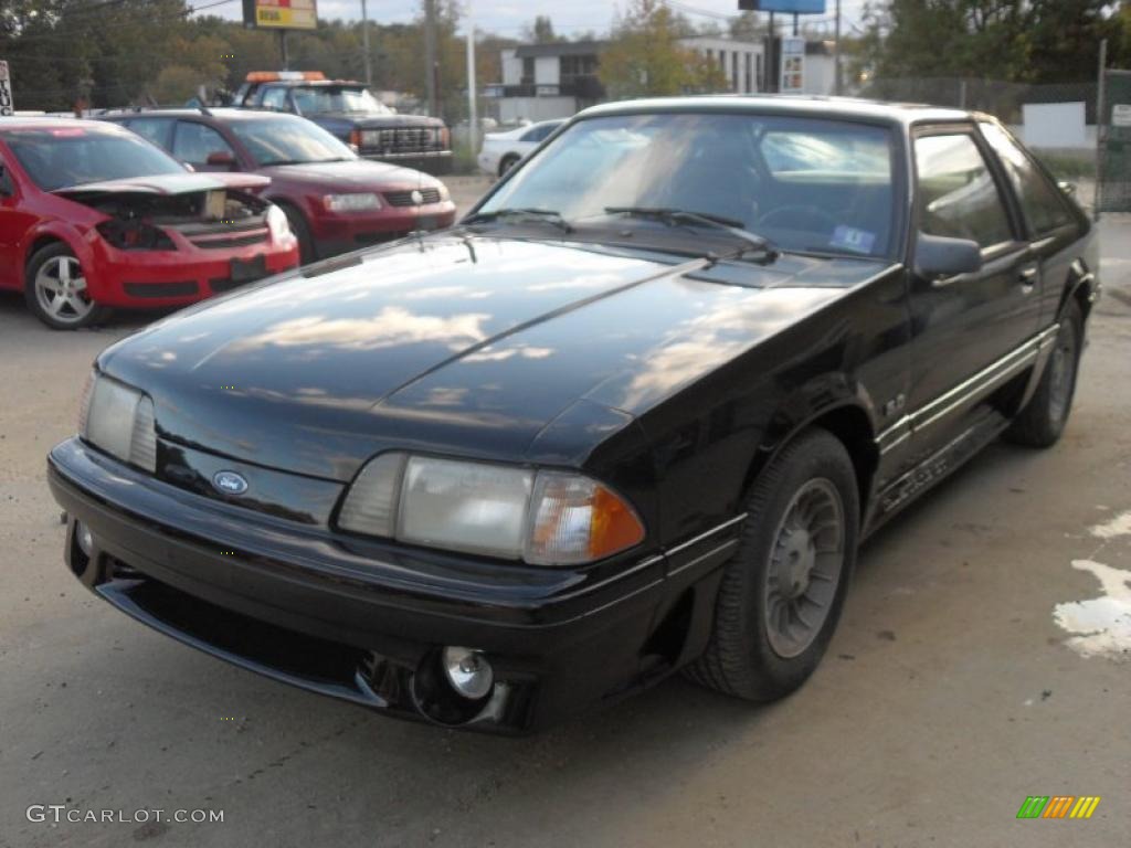 1990 Mustang GT Coupe - Black / Black photo #3