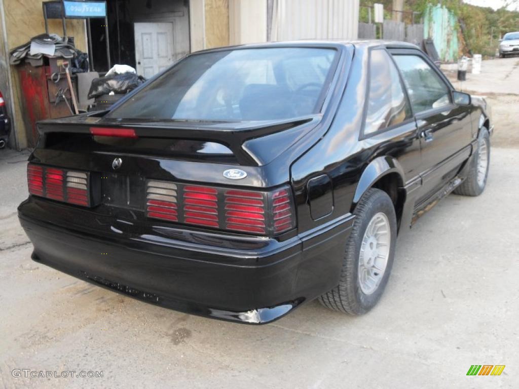 1990 Mustang GT Coupe - Black / Black photo #7