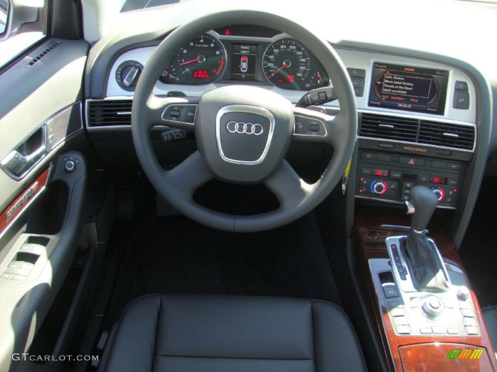 2011 Audi A6 3.0T quattro Sedan Black Dashboard Photo #38183708