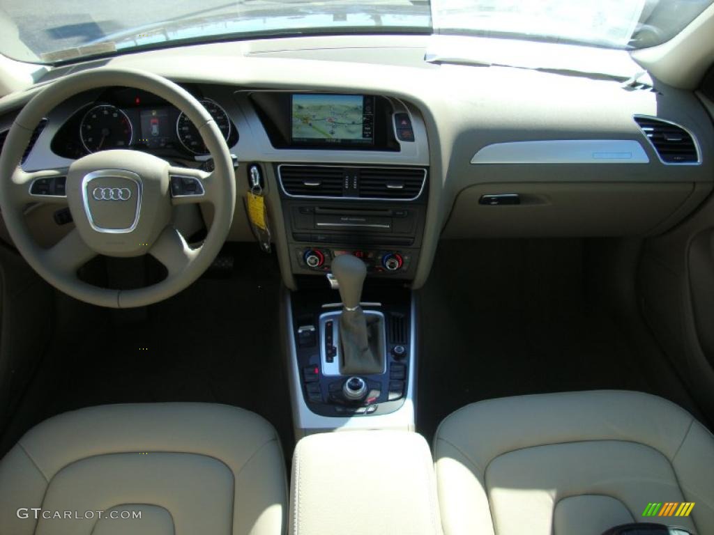 2011 Audi A4 2.0T quattro Avant Cardamom Beige Dashboard Photo #38184364