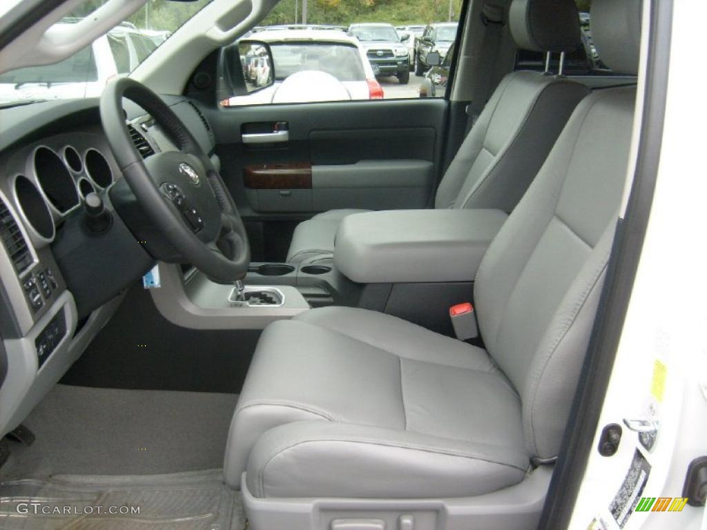 Graphite Gray Interior 2010 Toyota Tundra Limited Double Cab 4x4 Photo #38185480