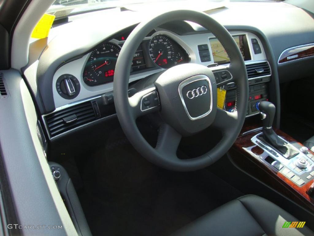 Black Interior 2011 Audi A6 3.0T quattro Sedan Photo #38185896