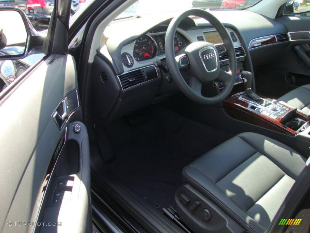 Black Interior 2011 Audi A6 3.0T quattro Sedan Photo #38185912