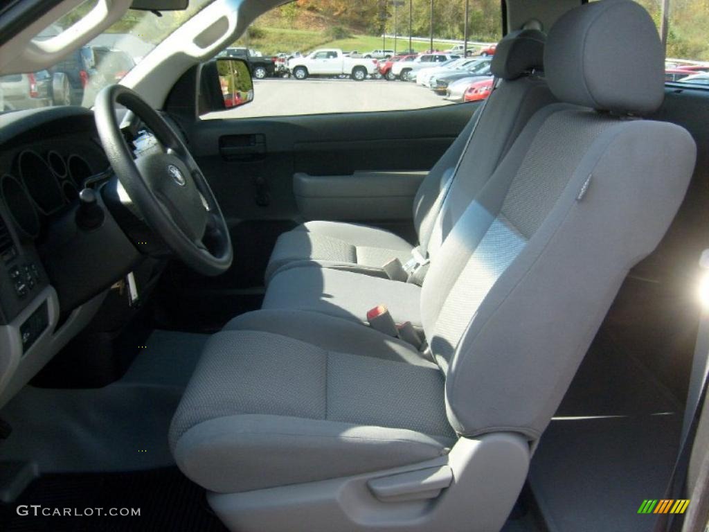 2007 Tundra Regular Cab 4x4 - Black / Graphite Gray photo #11