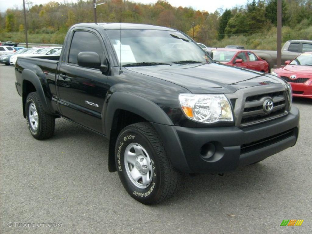 Black Sand Pearl 2010 Toyota Tacoma Regular Cab 4x4 Exterior Photo #38186092