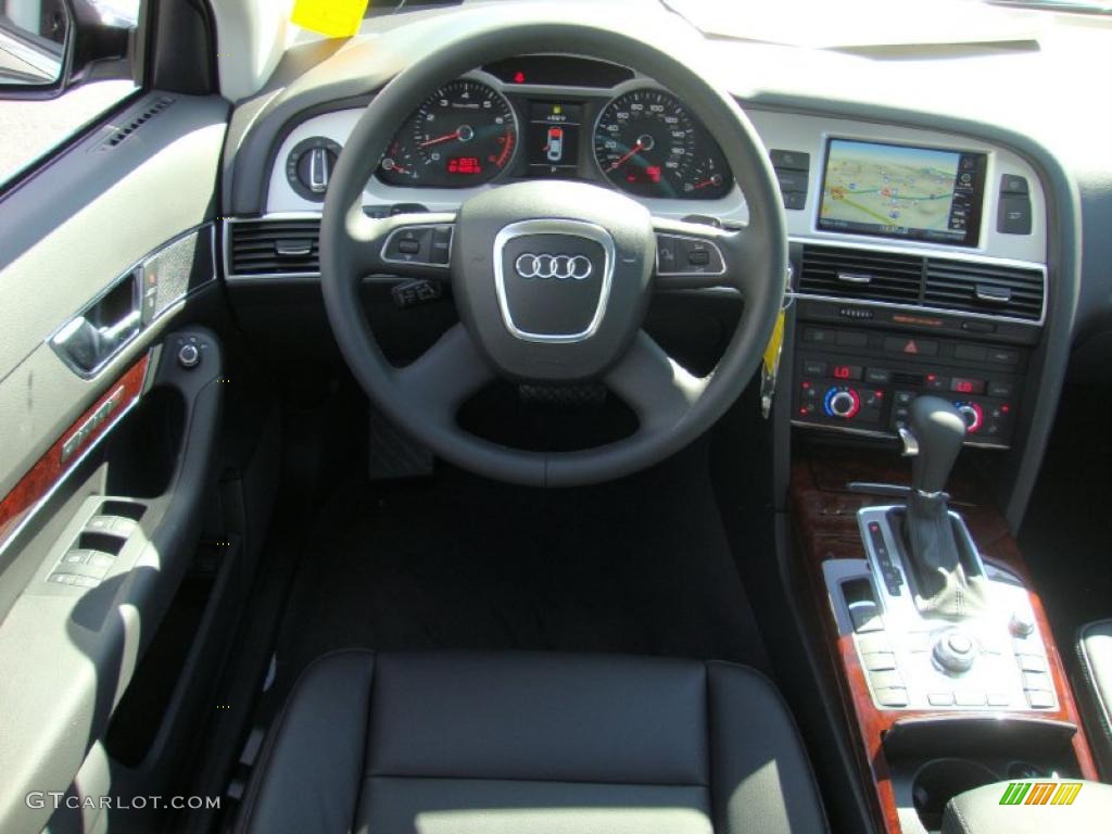 2011 Audi A6 3.0T quattro Sedan Black Dashboard Photo #38186144