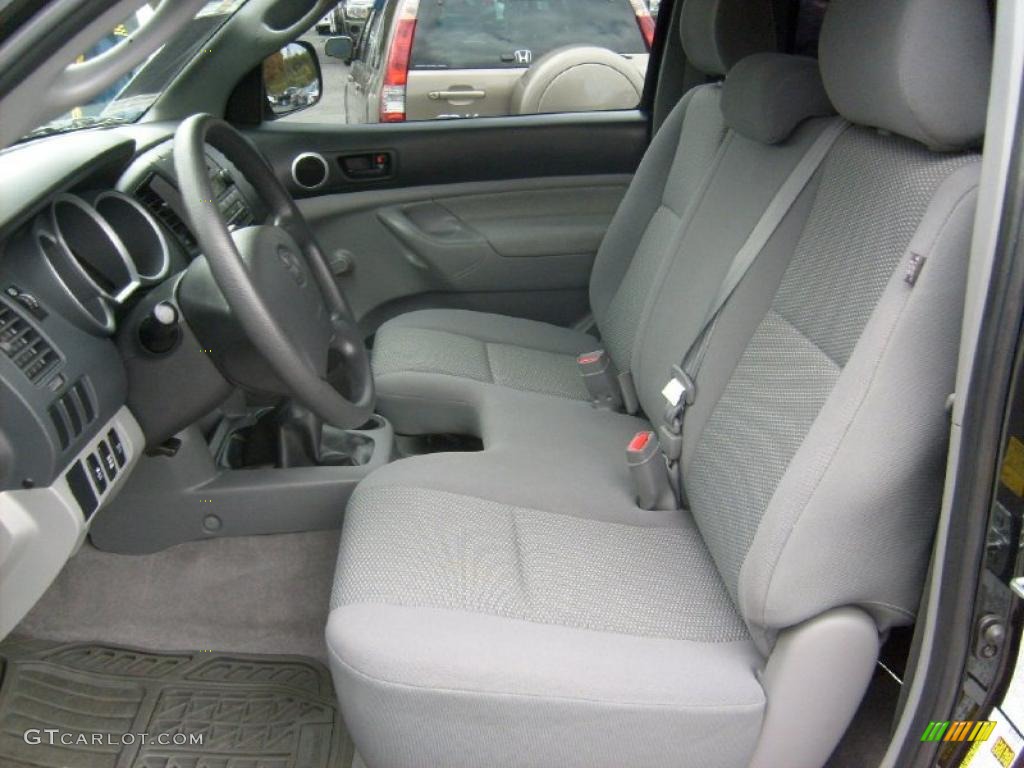 Graphite Interior 2010 Toyota Tacoma Regular Cab 4x4 Photo #38186244