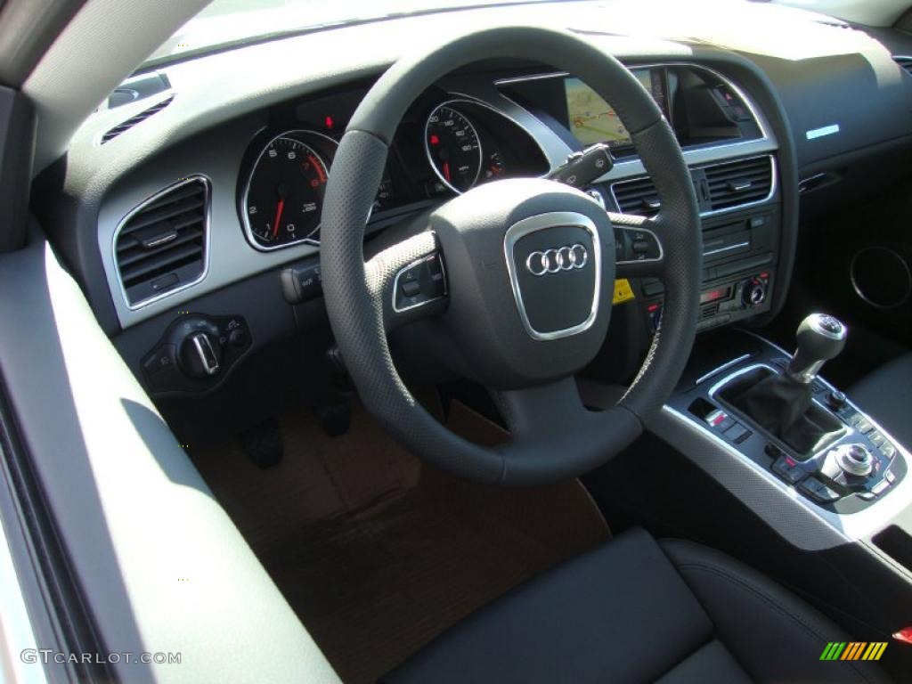 Black Interior 2011 Audi A5 2.0T quattro Coupe Photo #38186464