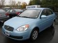 2009 Ice Blue Hyundai Accent GLS 4 Door  photo #1