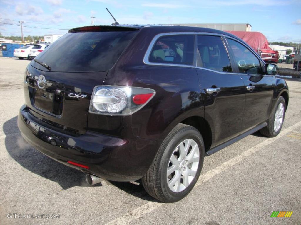 2007 CX-7 Grand Touring - Black Cherry Mica / Black photo #8