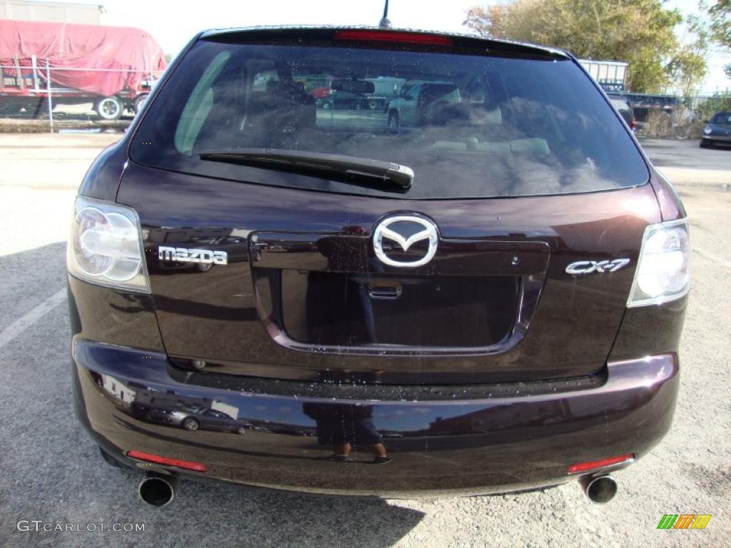 2007 CX-7 Grand Touring - Black Cherry Mica / Black photo #9