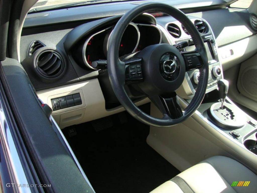2007 CX-7 Grand Touring - Black Cherry Mica / Black photo #12